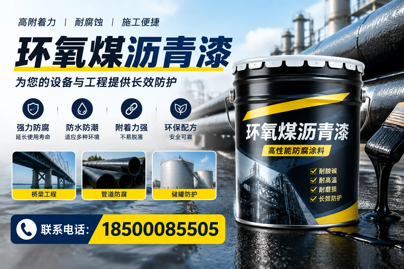 环氧煤沥青漆与其他涂料的对比分析,助力萍乡企业决策
